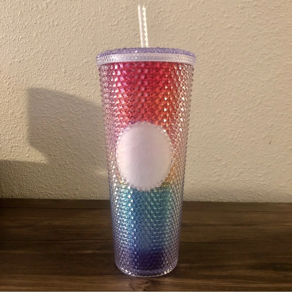 Starbucks Pride 2020 Studded Rainbow Cold Cup 24 Fl oz Tumbler - Picture 1 of 7